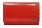 Módní dámská kožená peněženka Rovicky Logis, červená