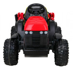 Mamido Dětský elektrický traktor Farmer s vlečkou a lopatou červený