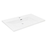 Nábytkové umyvadlo SAT B-Way 81x46 cm otvor pro baterii uprostřed SATBWA8046 SATBWA8046