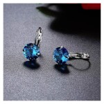 Náušnice Swarovski Elements Megan Topaz, Světle modrá