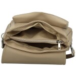 Stylová dámská kožená crossbody kabelka Keolla, béžová