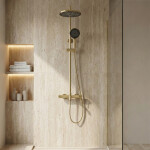 REA - Sprchový set Lungo Stripe Brush Gold REA-P9490