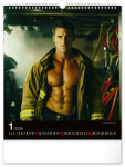 Nástěnný kalendář 2026 NOTIQUE - Dreamy Firefighters, 30 x 34 cm