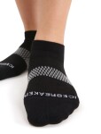 Dámské merino ponožky ICEBREAKER Wmns Multisport Light Micro, Black/Snow/Metro Heather velikost: 41-43 (L)