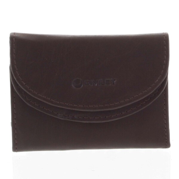 Malá kožená peněženka Enrique, hnědá