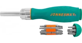 JONNESWAY Šroubovák na bity s ráčnou + 19 bitů (JDR0119S)