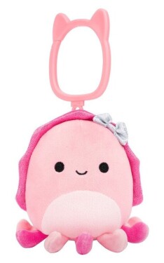 Squishmallows Klíčenka Růžová sépie - Auggie