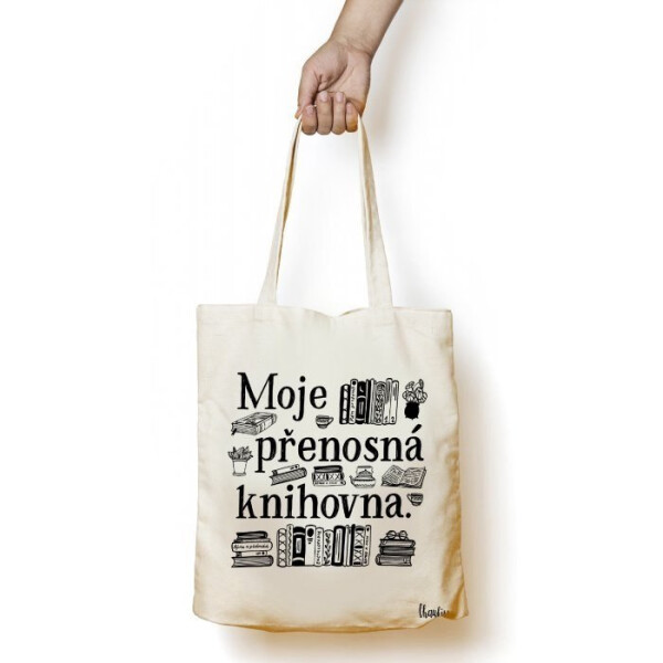 Plátěná taška Knihovna