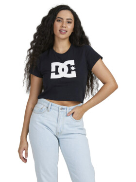 Dc STAR black dámské tričko krátkým rukávem