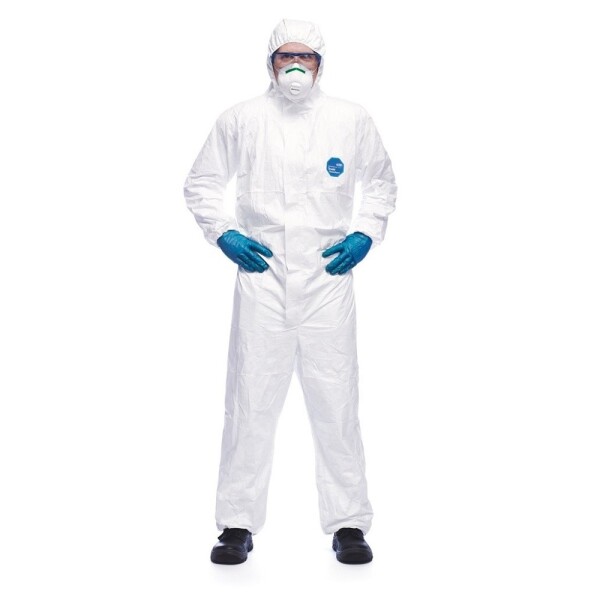 Kombinéza ochranná TYVEK 500 XPERT 34618, bílý s kapucí, L L - bílá