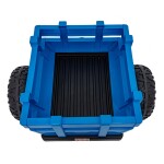 Mamido Dětský elektrický traktor BLAST s přívěsem 2x200W modrý