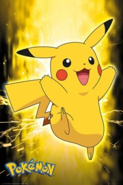 Pokémon Plakát Pikachu Neon