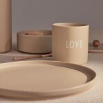 DESIGN LETTERS Porcelánový hrnek Love Beige 300 ml, béžová barva, porcelán