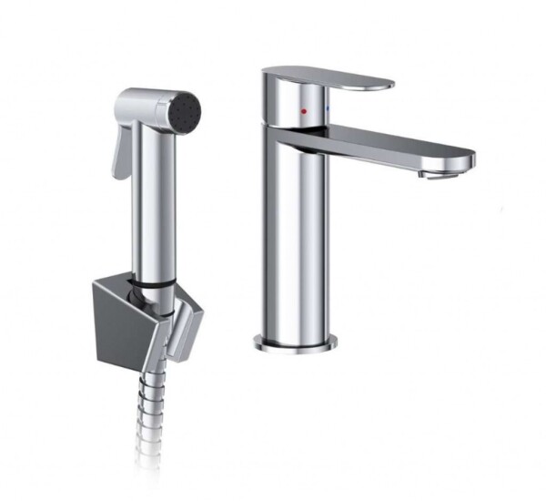 RAVAK - Chrome II Umyvadlová baterie s bidetovou sprškou, chrom X070450