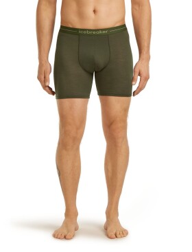 Pánské merino boxerky ICEBREAKER Mens Anatomica Long Boxers, Dark Loden velikost: S