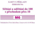 Sada kartiček M6 - sčítání a odčítání do 100 s přechodem přes 10 - Zdena Rosecká