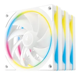 DEEPCOOL FL12 SE bílá / Sada 3 kusy / 120mm / 50.74 CFM / 28.7 dB / ARGB (R-FL12SE-WHAPN3-G)