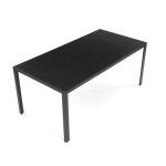Zahradní stůl 180x90cm, hliník, polywood, šedá, AZT-C1211 GREY