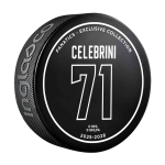 Inglasco / Sherwood Puk San Jose Sharks NHL Macklin Celebrini #71 Franchise Single-Season Points Record Hockey Puck - Limited Edition of 2026