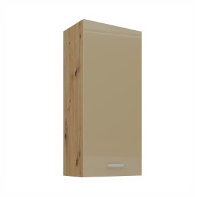 Horní skříňka Artisan 50 G-108 1F Barva korpusu: Dub artisan, Barva dvířek: Cappucino lesk