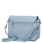Moderní dámská koženková crossbody kabelka Mirona, světle modrá