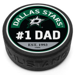 Mustang Puk Dallas Stars NHL #1 Dad Textured Puck