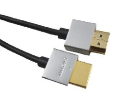 PremiumCord Slim HDMI High Speed + Ethernet kabel / zlacené konektory / 1m (8592220011826)