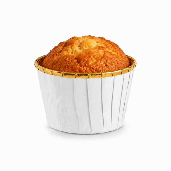 Cake Star Cake Star Alobalové pevné košíčky na muffiny bílé se zlatým vnitřkem (50 ks)