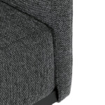 Jídelní židle, šedá, látka, DCL-E2008 GREY2