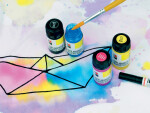 Barva na textil Marabu Textil Aquarelle 15 ml - černá 073