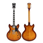 D'Angelico Premier DC Double Cutaway Stop-Bar Tailpie CE Dark ICEd Tea