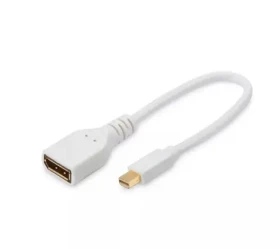 MicroConnect Kabel Mini DisplayPort 1.2 (M) - DisplayPort (F) 0.15m bílá (MDPDP)