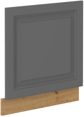 Dvířka na vestavnou myčku nádobí Stilo ZM 570x596 Barva korpusu: Dub artisan, Barva dvířek: Dust Grey