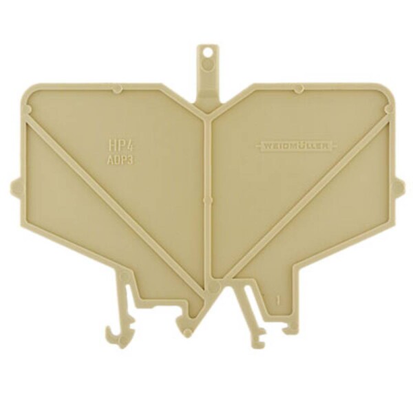 SAK Series, Accessories, Fixing plate, Beige, 3 mm HP 4 ADP3 0485860000 béžová Weidmüller 20 ks