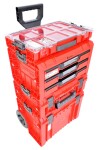 QBRICK SYSTEM PRO Cart 2.0 Red Ultra HD - Box na nářadí s kolečky