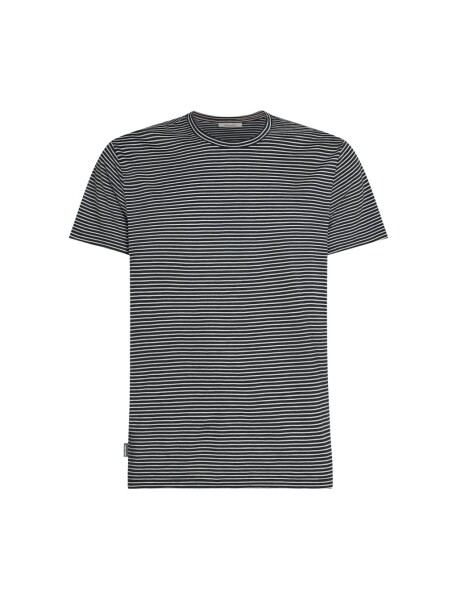 Pánské merino tričko s krátkým rukávem ICEBREAKER Mens 150 Tech Lite III SS Tee, Midnight Navy/Snow/S velikost: M