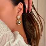 ELENYS Mirror – pozlacené náušnice 18K žluté zlato