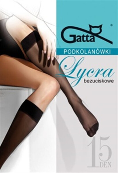 Polomatné podkolenky Lycra 15 DEN claro UNI