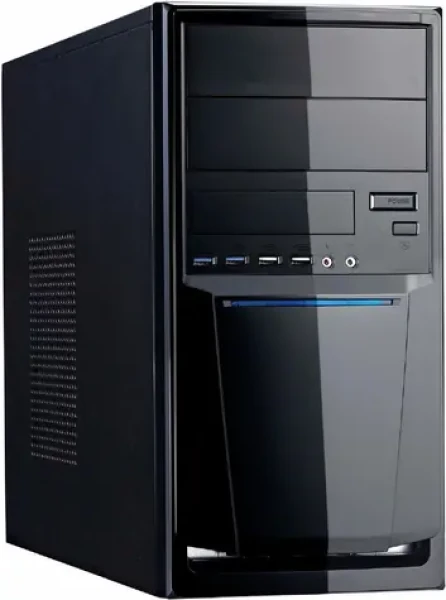Linkworld 7271-23 černá / Počítačová skříň / Midi Tower / USB 3.0 / bez zdroje (7271-23)