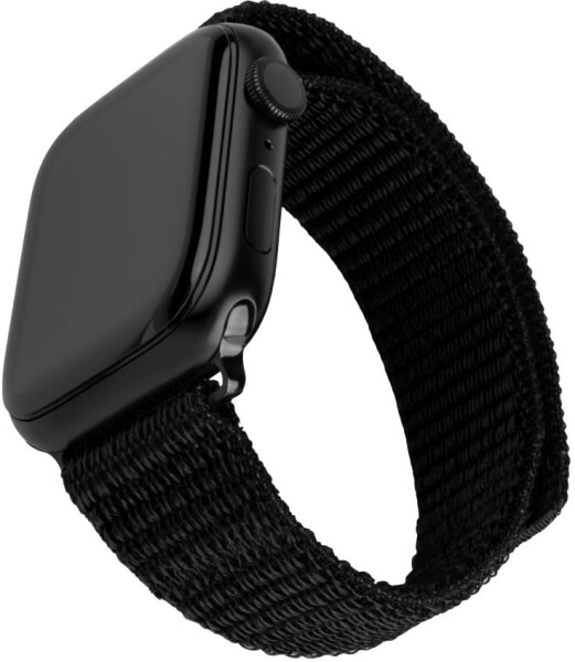 FIXED Nylonový řemínek Nylon Sporty Strap pro Apple Watch Ultra 49mm černý (FIXNST2-434-BK)