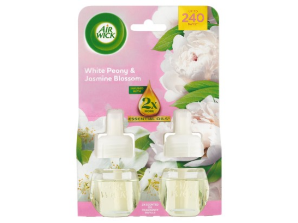Air Wick Tekutá náplň do elektrického přístroje pivoňka a jasmínový květ 2 x 19 ml