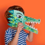 LONDJI Maska se samolepkami Be wild! Crocodile
