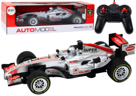 Mamido RC závodní auto 1:12 stříbrné se světly a zvuky