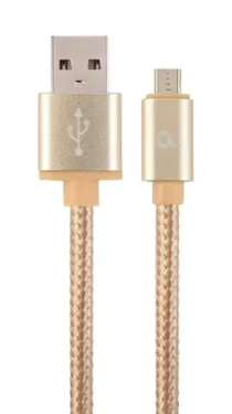 Gembird CCB-MUSB2B-AMBM-6-G Micro USB kabel 1.8 m zlatá / USB-A (M) - Micro USB (M) (CCB-MUSB2B-AMBM-6-G)
