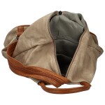 Módní dámský koženkový batůžek Lam Lady, béžový