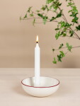 Storefactory Keramický svícen Lidatorp Jubileum Ø 16 cm, krémová barva, keramika