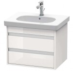 DURAVIT - Ketho Umyvadlová skříňka 48x60x46 cm, 2 zásuvky, lesklá bílá KT665002222