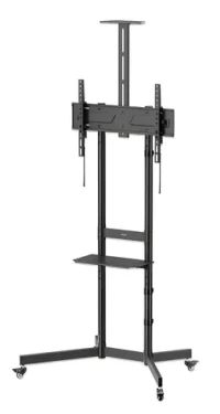 Manhattan mobilní TV stojan na kolečkách / Stojan na TV / 37-70" / nosnost 70 kg / VESA 600x400 / výškově nastavitelný (462716)