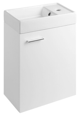 AQUALINE - ZOJA skříňka s keramickým umyvadlem 40x22 cm, bílá 51049A-02