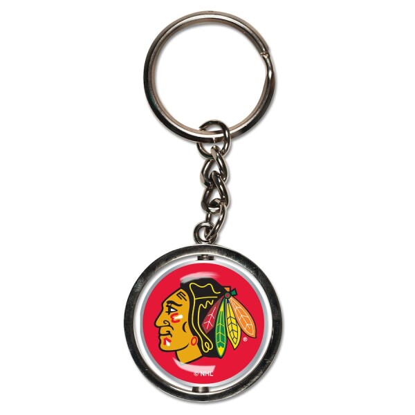 Wincraft Přívěšek Chicago Blackhawks NHL Spinner Key Ring FA_1410362